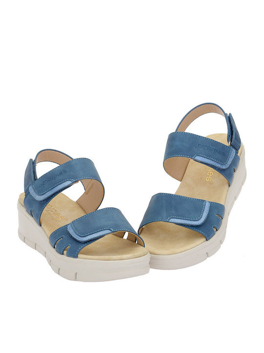 Abz Anatomische Damenplattformen Sommer Damenplattformen Blau