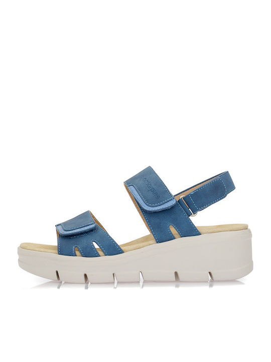Abz Anatomische Damenplattformen Sommer Damenplattformen Blau