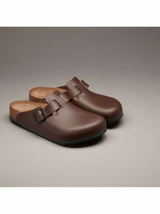 Leder Herren Hausschuhe Braun