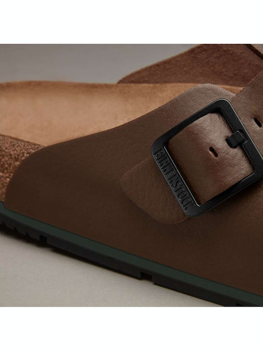 Leder Herren Hausschuhe Braun