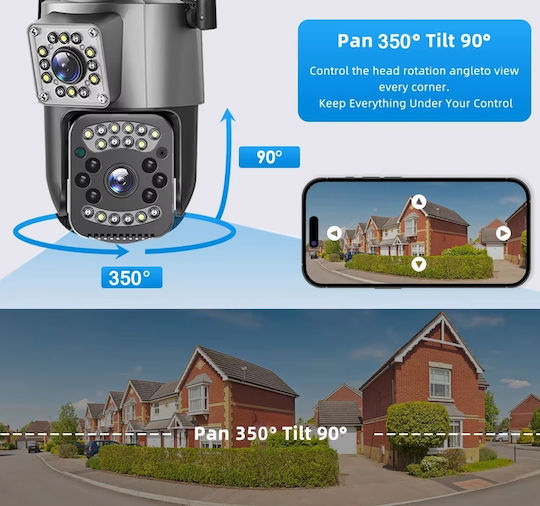 V380 PRO IP Cameră De Supraveghere 4G Full HD+ 6MP Rezistentă La Apă Cu Comunicare Bidirecțională