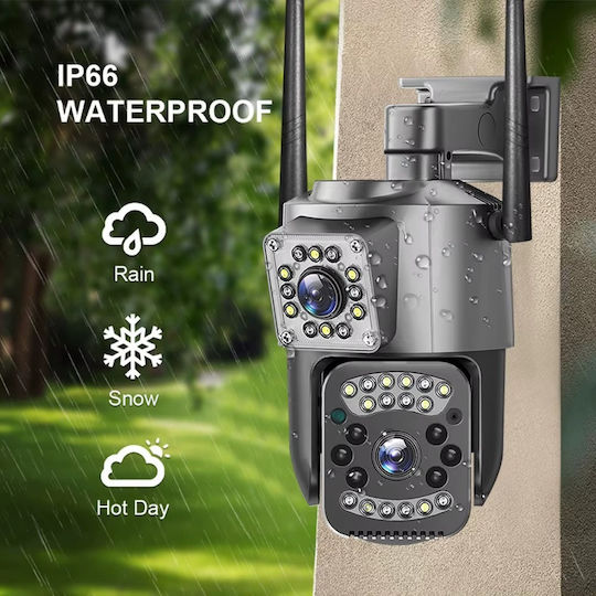 V380 PRO IP Cameră De Supraveghere 4G Full HD+ 6MP Rezistentă La Apă Cu Comunicare Bidirecțională