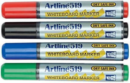 Artline 519 Whiteboard Marker Set 4