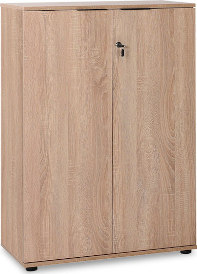 Office Storage Chipboard Cabinet with Lock Sonoma L72xW34xH109cm