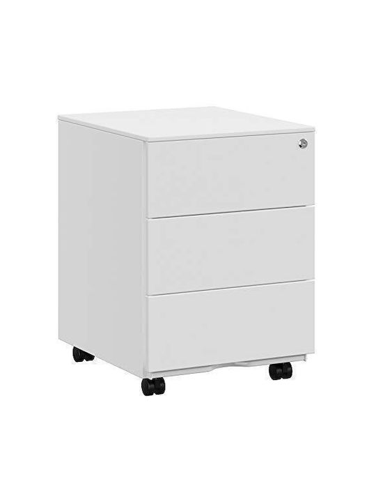 Office Storage Chipboard Cabinet Gray L39xW45xH55cm