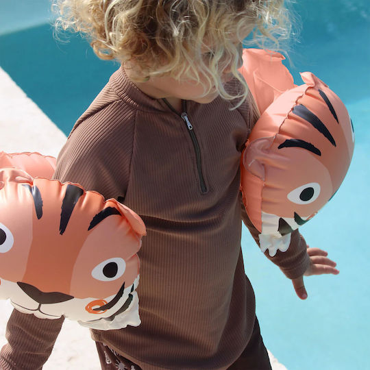 Sunnylife Schwimmflügel Tino Tiger Clay