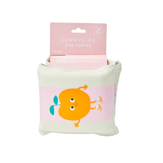 Sunnylife Swimming Armbands Poppy Peach Pink Stripe 26180104