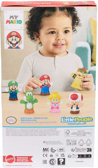 My Mario Little People Collector Mini Figures Height 7cm Set 6 Pieces