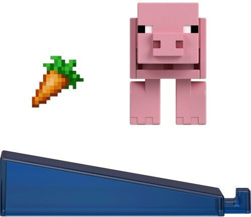 Mattel Minecraft Porc Încărcat cu Redstone 8 cm