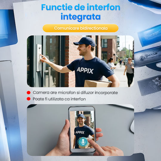 TN-115 IP Cameră de Supraveghere Triplă Wi-Fi/4G Full HD+ 5MP Impermeabilă cu Baterie cu Comunicare Bidirecțională și Obiectiv 4mm