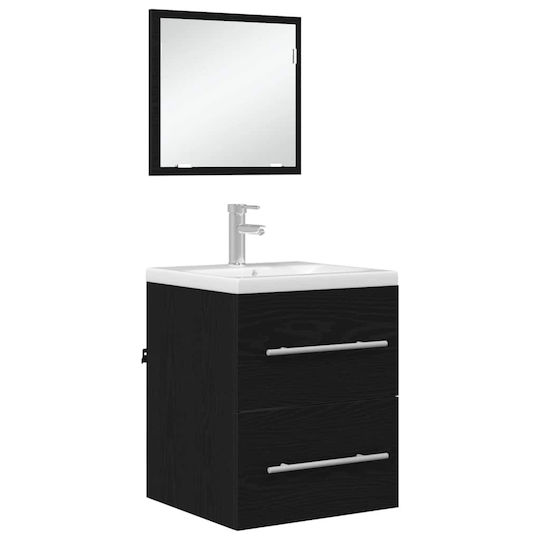 vidaXL Шкаф без Мивка Д41xШ38.5xВ48см Black Oak