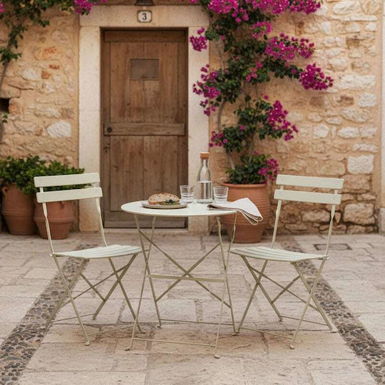 Garten- und Outdoor-Möbelsets Typsatz Speisesaal 3 Stücke Beige Garten- und Outdoor-Möbelsets Typsatz Speisesaal 3 Stücke Beige