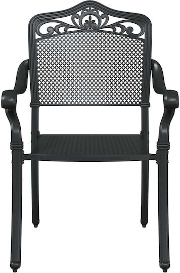 Garden & Outdoor Furniture Set for Small Balconies 3 Pieces Black