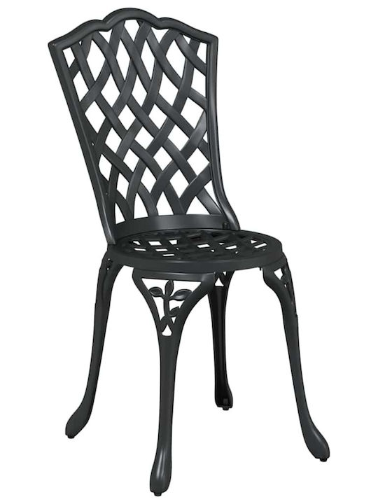 Dining Room Set for Small Outdoor Spaces 3 Pieces Black