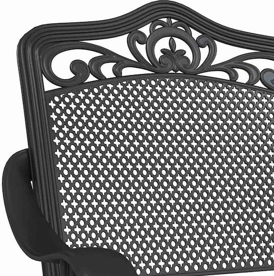Garden & Outdoor Furniture Set for Small Balconies 3 Pieces Black