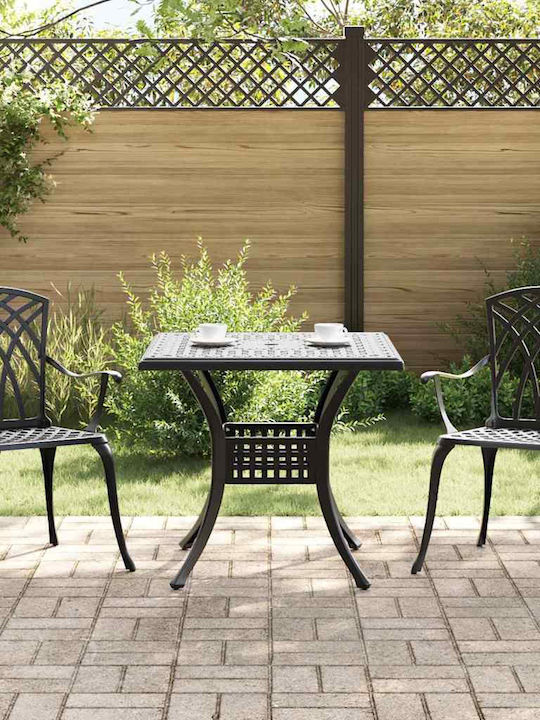 Dining Room Set for Small Outdoor Spaces 3 Pieces Black