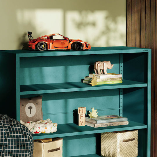 Modern Luca Sea Bookcase Turquoise 100x90x35cm