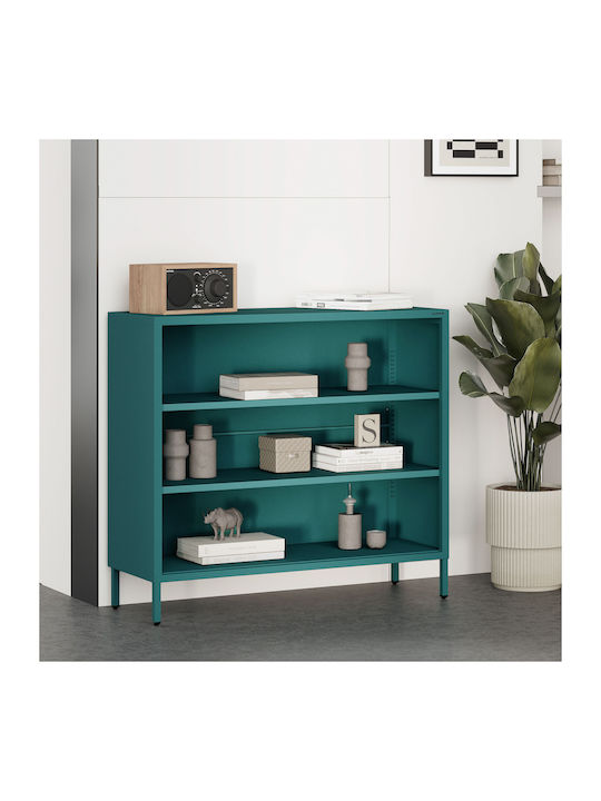 Bibliotecă Sea Turcoaz 100x90x35 cm