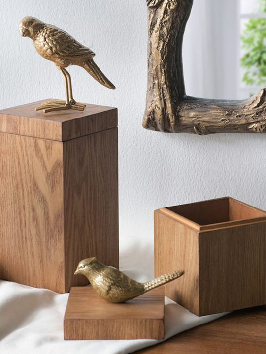 Artekko Κουτί Κοσμημάτων Καφέ 10x10x30cm
