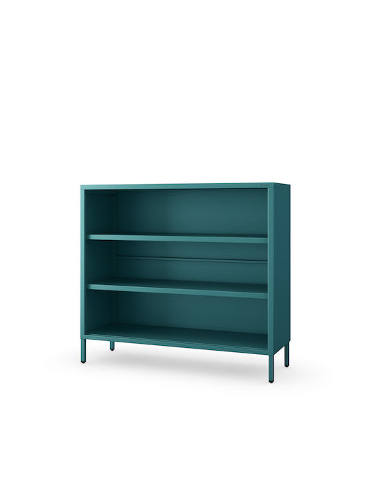 Bibliotecă Sea Turcoaz 100x90x35 cm