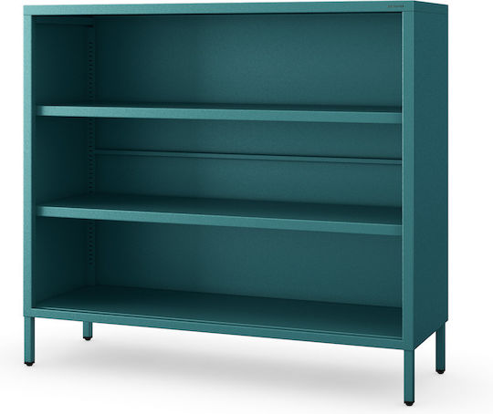 Modern Luca Sea Bookcase Turquoise 100x90x35cm