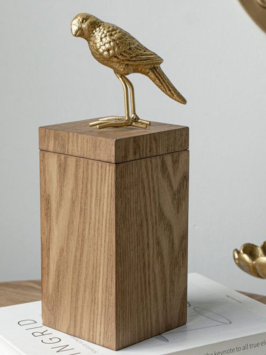 Artekko Κουτί Κοσμημάτων Καφέ 10x10x30cm