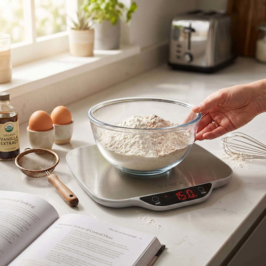 Pyrex XL SB-720 Digital Kitchen Scale up to 15kg Inox