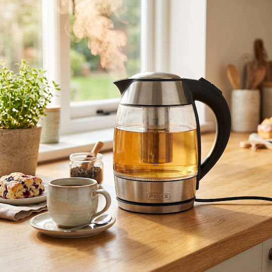 Pyrex SB-450 Luxx Βραστήρας 1.8lt 2200W Ασημί