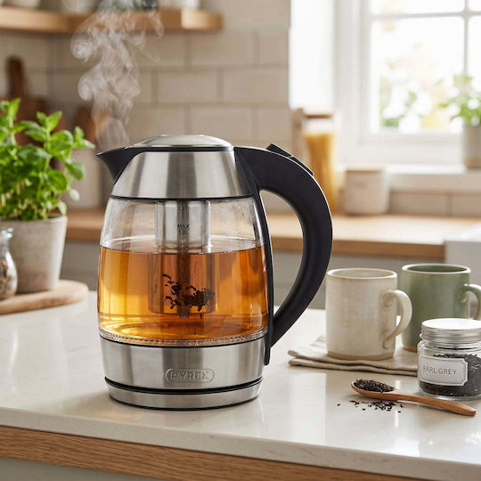 Pyrex SB-450 Luxx Βραστήρας 1.8lt 2200W Ασημί