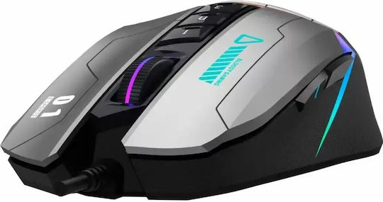 A4Tech W60 Max RGB Геймърска Мишка Gun Grey
