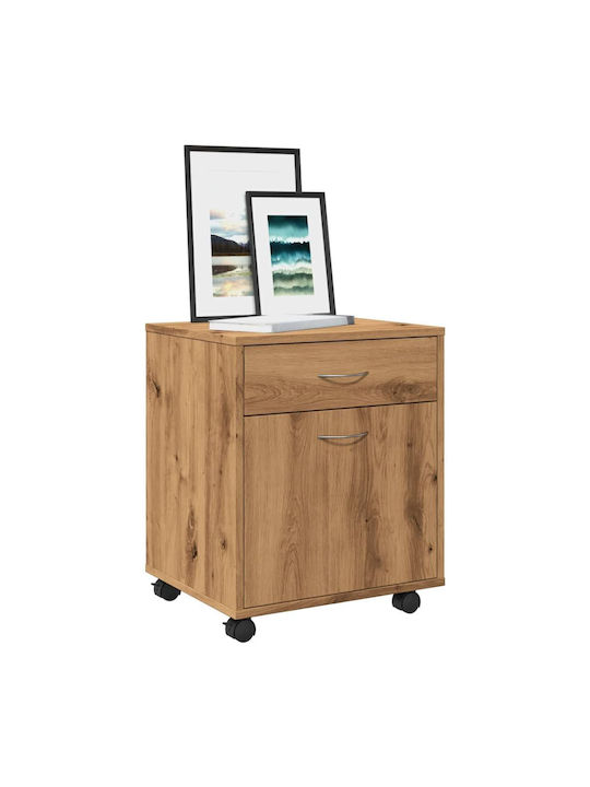 Kabinett Büro mit Rollen Artisan Oak 45x38x54cm