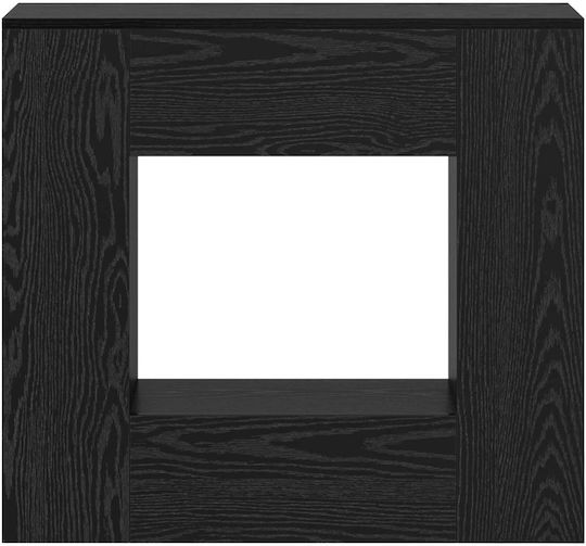 Wooden Console Black L82xW29xH74cm