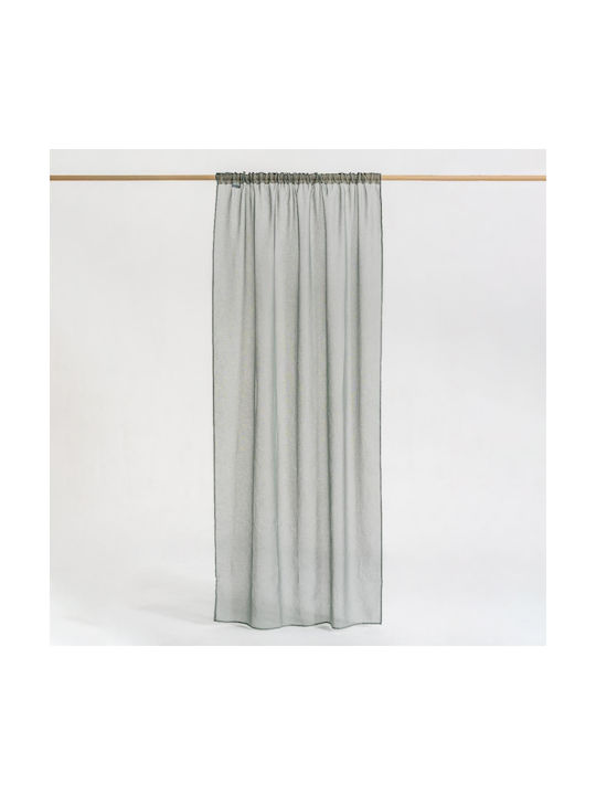 Easy Home Vorhang mit Bleistiftfalten Timpani Grüne 140x270cm