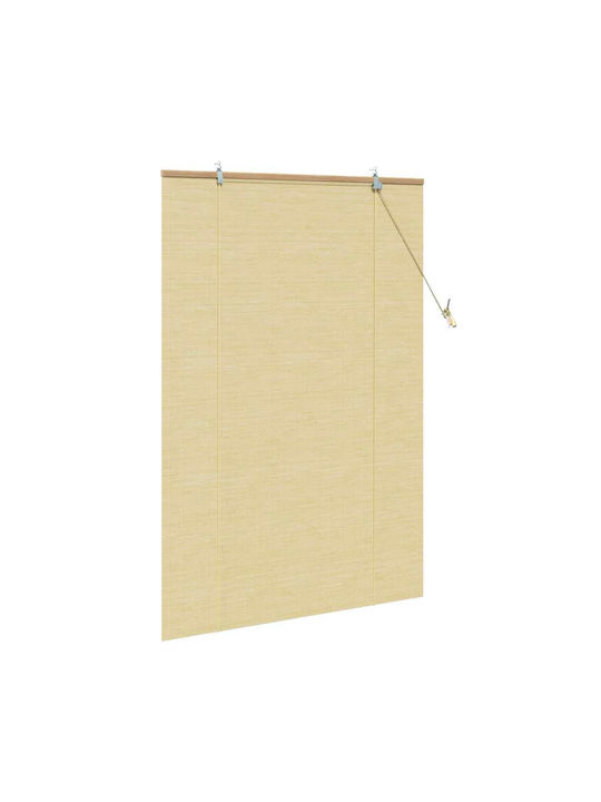 vidaXL Перде за Прозорец с Плик с Писалка Кафяво 120x160см