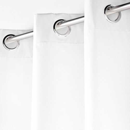 Douceur d'Intérieur Curtain with Grommets Icemount White 140x260cm