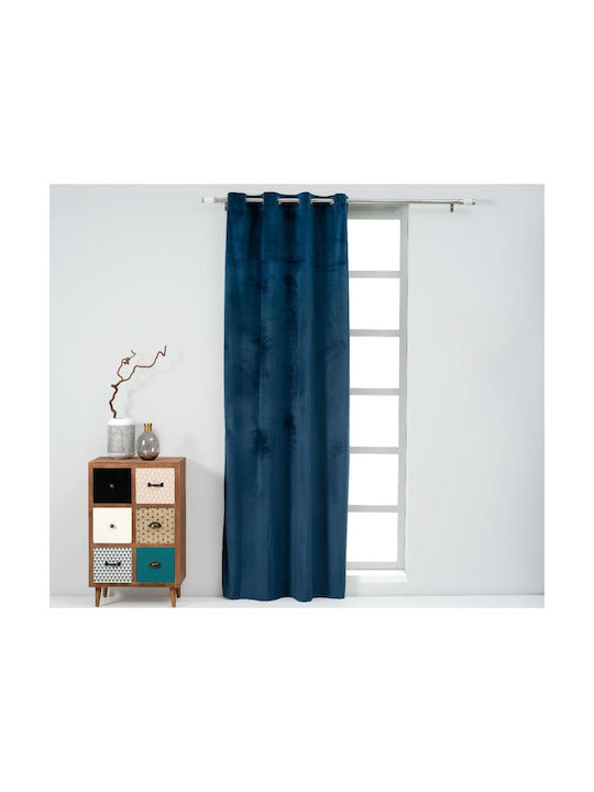 Easy Home Curtain with Grommet Cornet Blue 20.00.12768 140x260cm