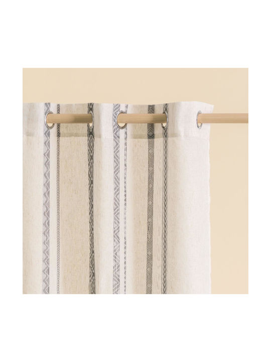 Easy Home Vorhang mit Grommet Dollu Beige 140x260cm