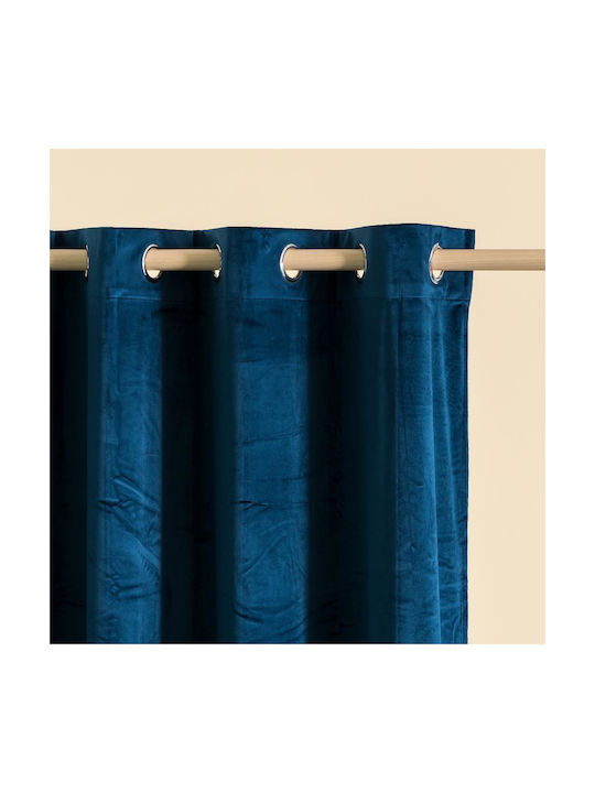 Easy Home Curtain with Grommet Cornet Blue 20.00.12768 140x260cm