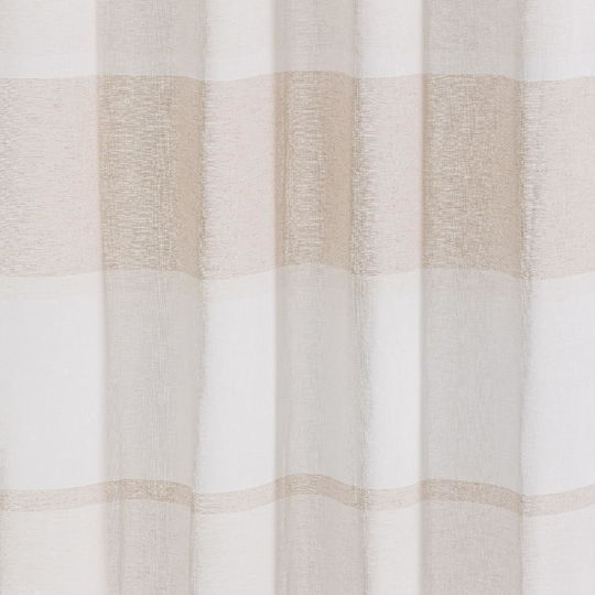 Easy Home Vorhang mit Grommet Drum Beige 140x260cm