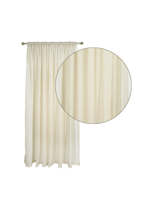 Das Home Curtain With Pencil Pleat 2193 Beige 300x270cm