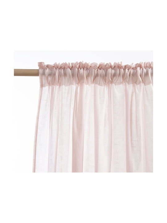 Nef-Nef Homeware Perdea Cu Coafură Dione Roz 140x270cm