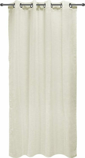 Artisti Italiani Κουρτίνα με Τρουκς Linen Look 140x260εκ.