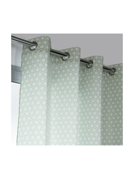 Mc Decor Curtain with Grommets Rock Jade 140x260cm