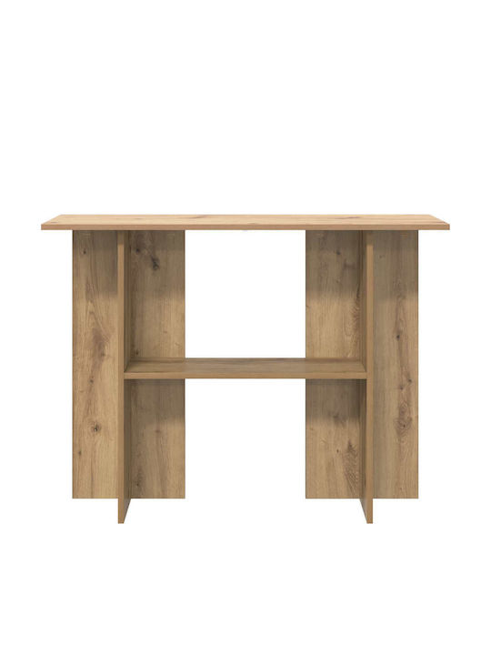vidaXL Konsolentisch aus Holz Braun M100xB30xH75cm