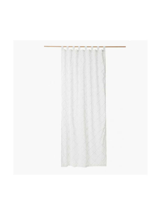 Calma House Curtain with Tab Top Royal White 140x280cm