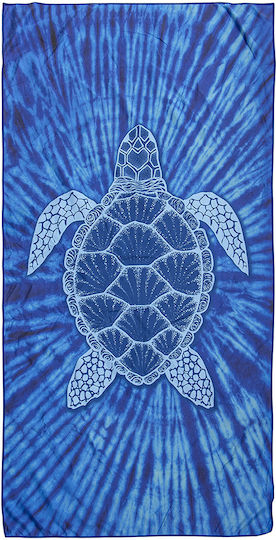 Lino Home Microfiber Towel Body 210gr/m² Double-Sided Blue 180x80cm