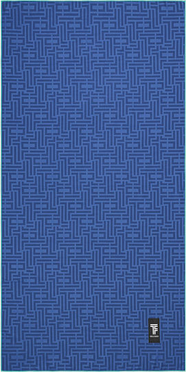 Guy Laroche Mikrofasertuch Körper Doppelseitig mit Etui Blau 180x90cm