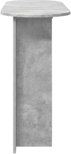 Wooden Console Table Concrete Gray L100xW39.5xH75cm