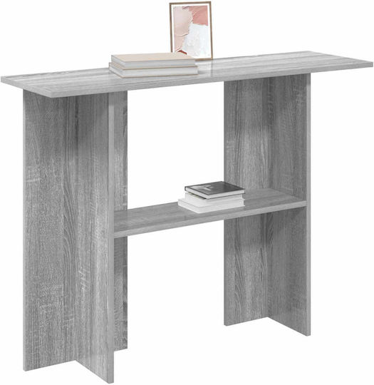 Wooden Console Gray Sonoma L100xW30xH75cm