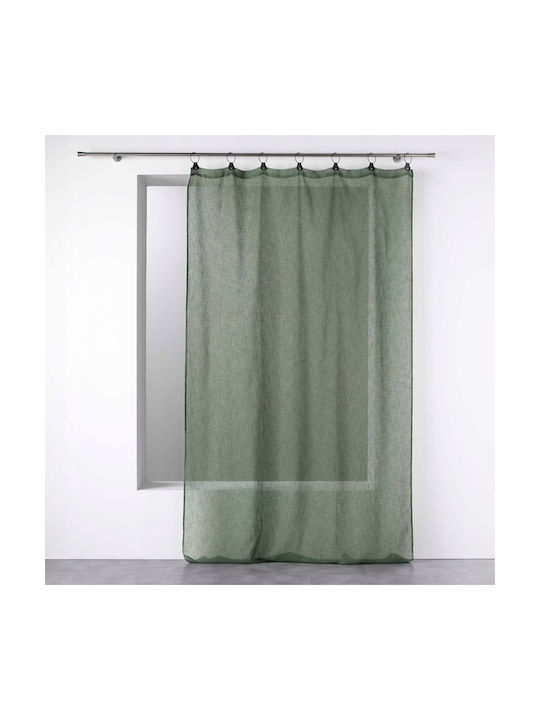 Douceur d'Intérieur Curtain with Grommet Linka Green 140x240cm